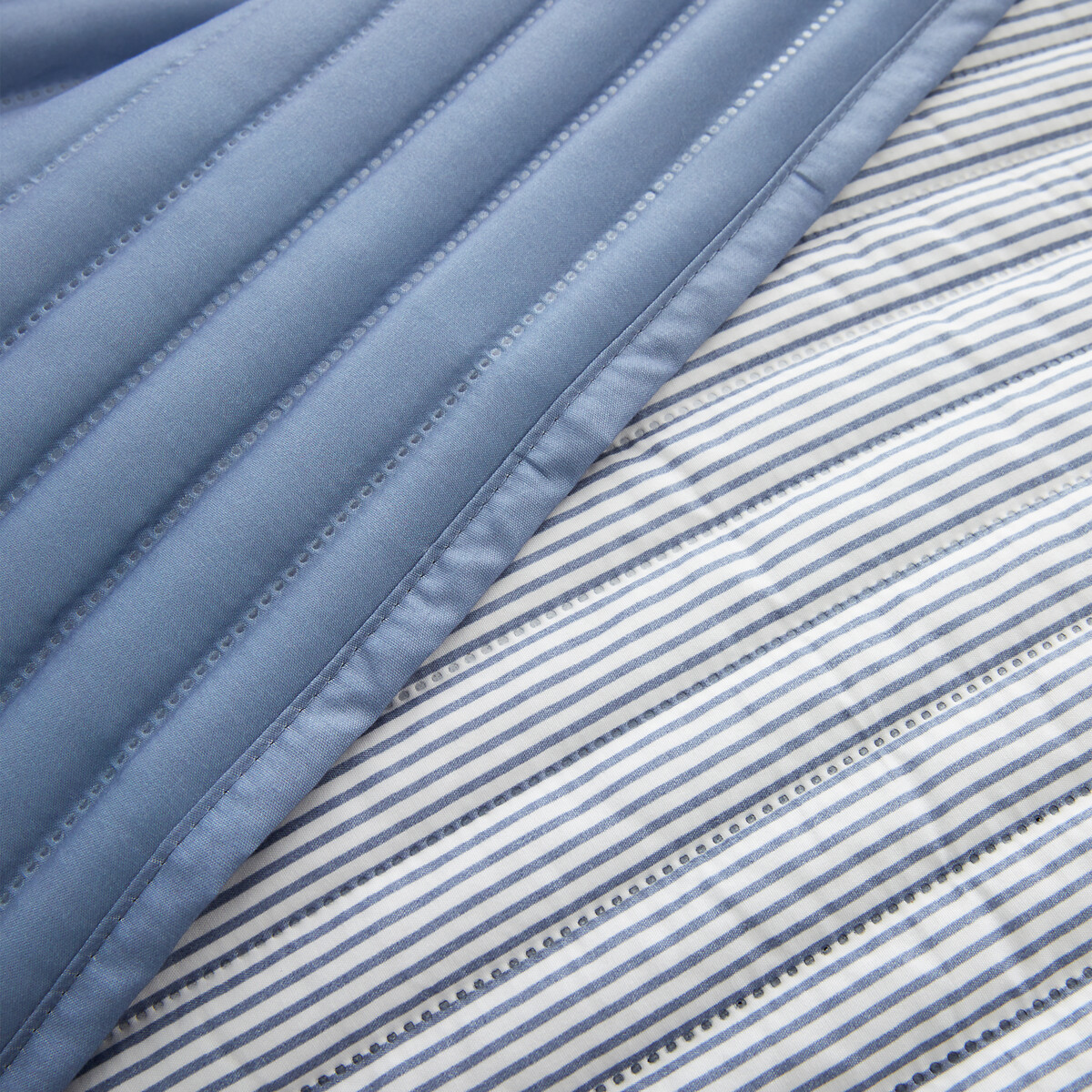 Stripe Quilted Reversible Bedspread blue, CATHERINE LANSFIELD