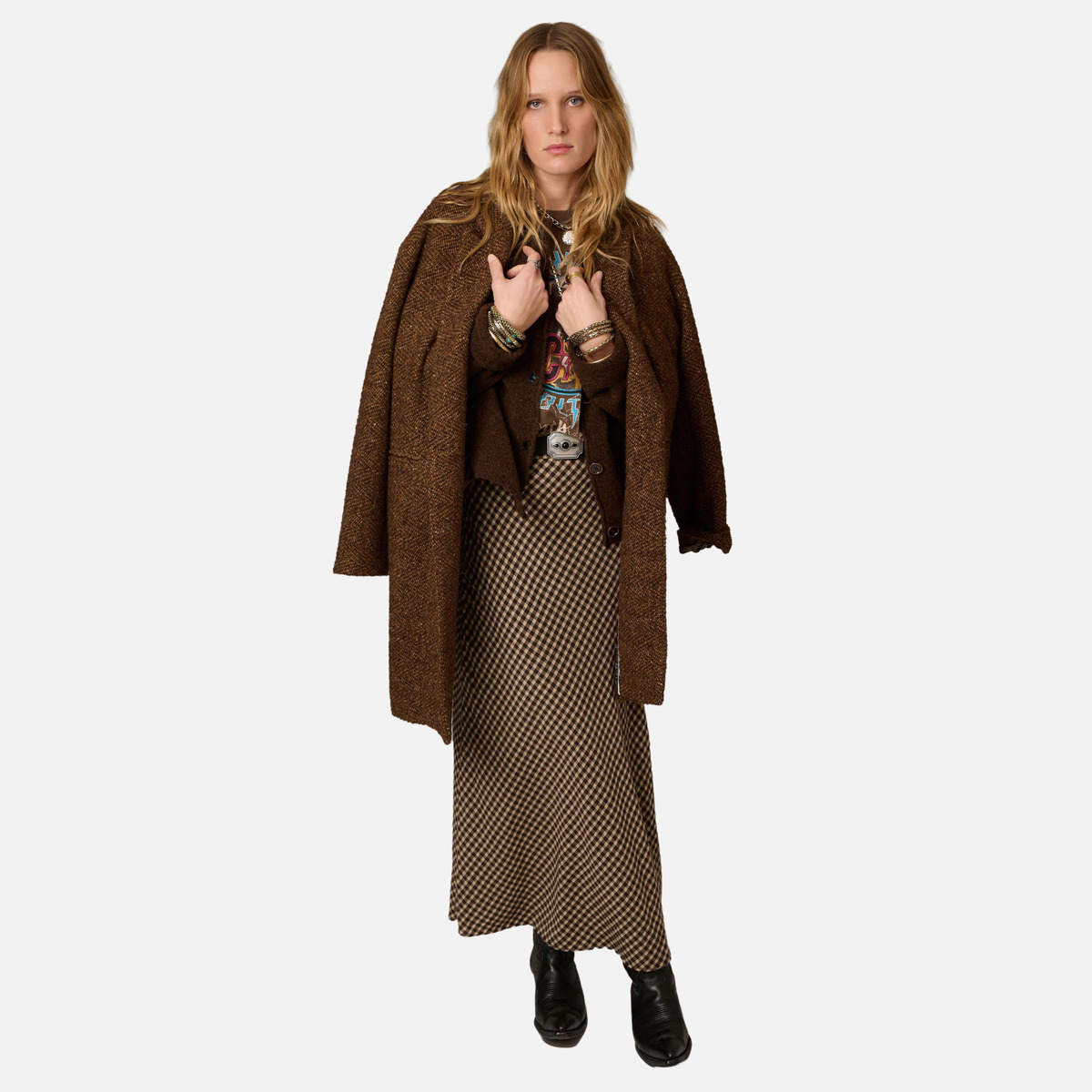 Manteau MAYTE 27w brown, MKT STUDIO