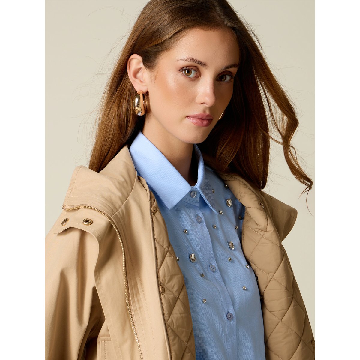 Blouson beige, OLTRE