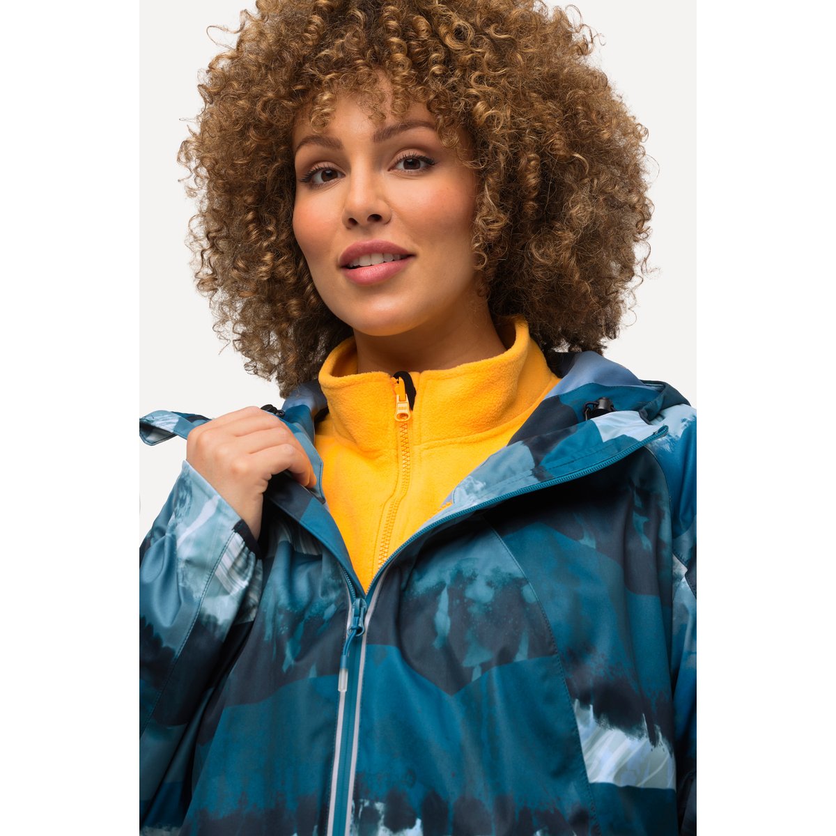 Veste de fitness 2-en-1 HYPRAR imperméable bleu encre, ULLA POPKEN