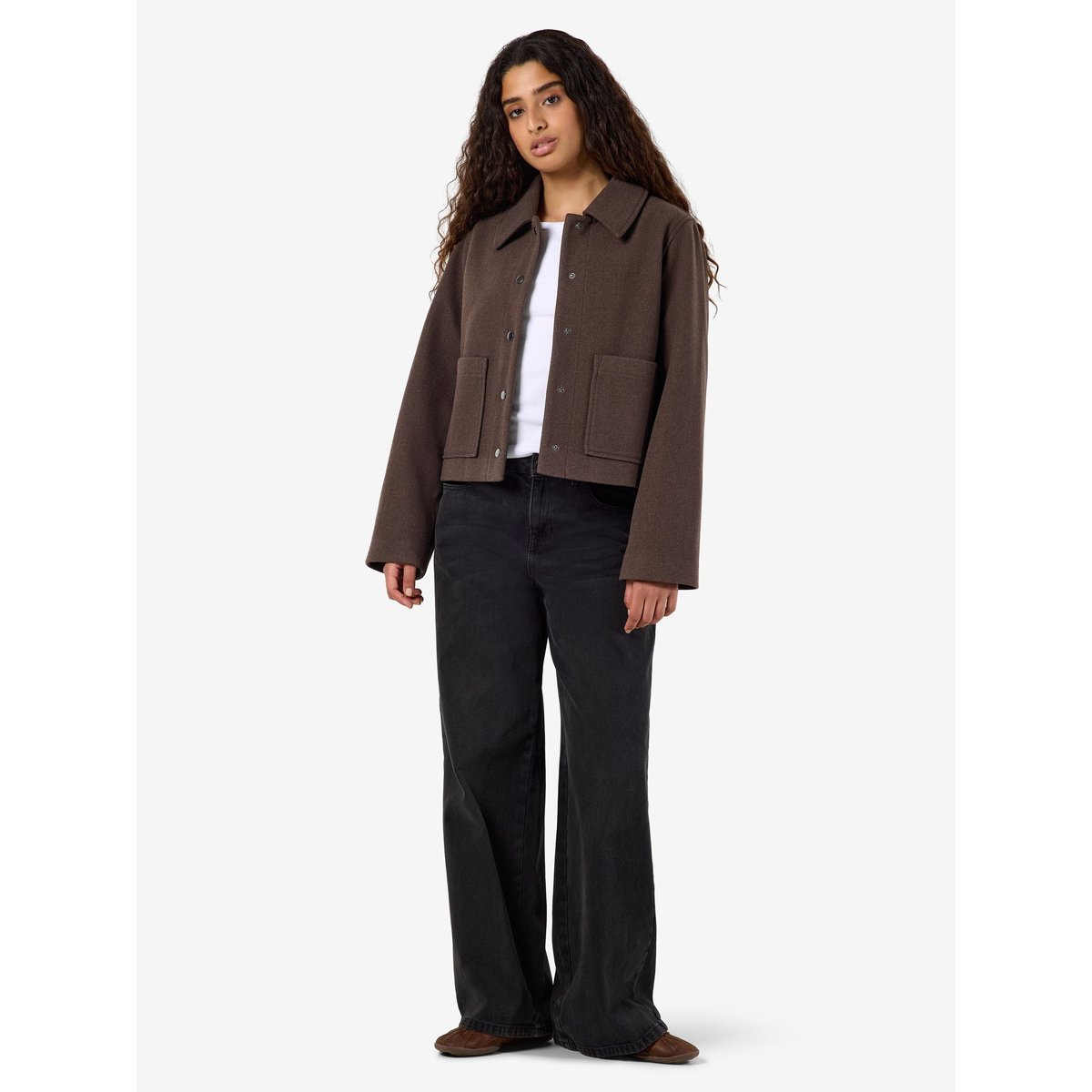 Veste marron - chocolate brown1, NOISY MAY
