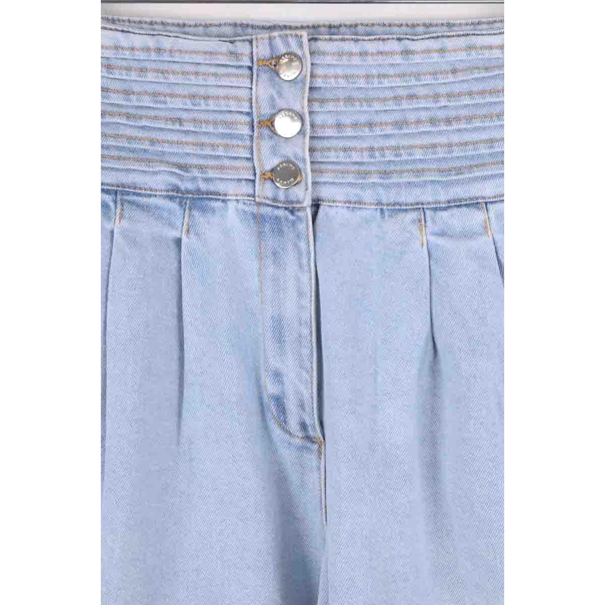 Jean boyfriend taille haute - Très Bon État bleu, SEZANE