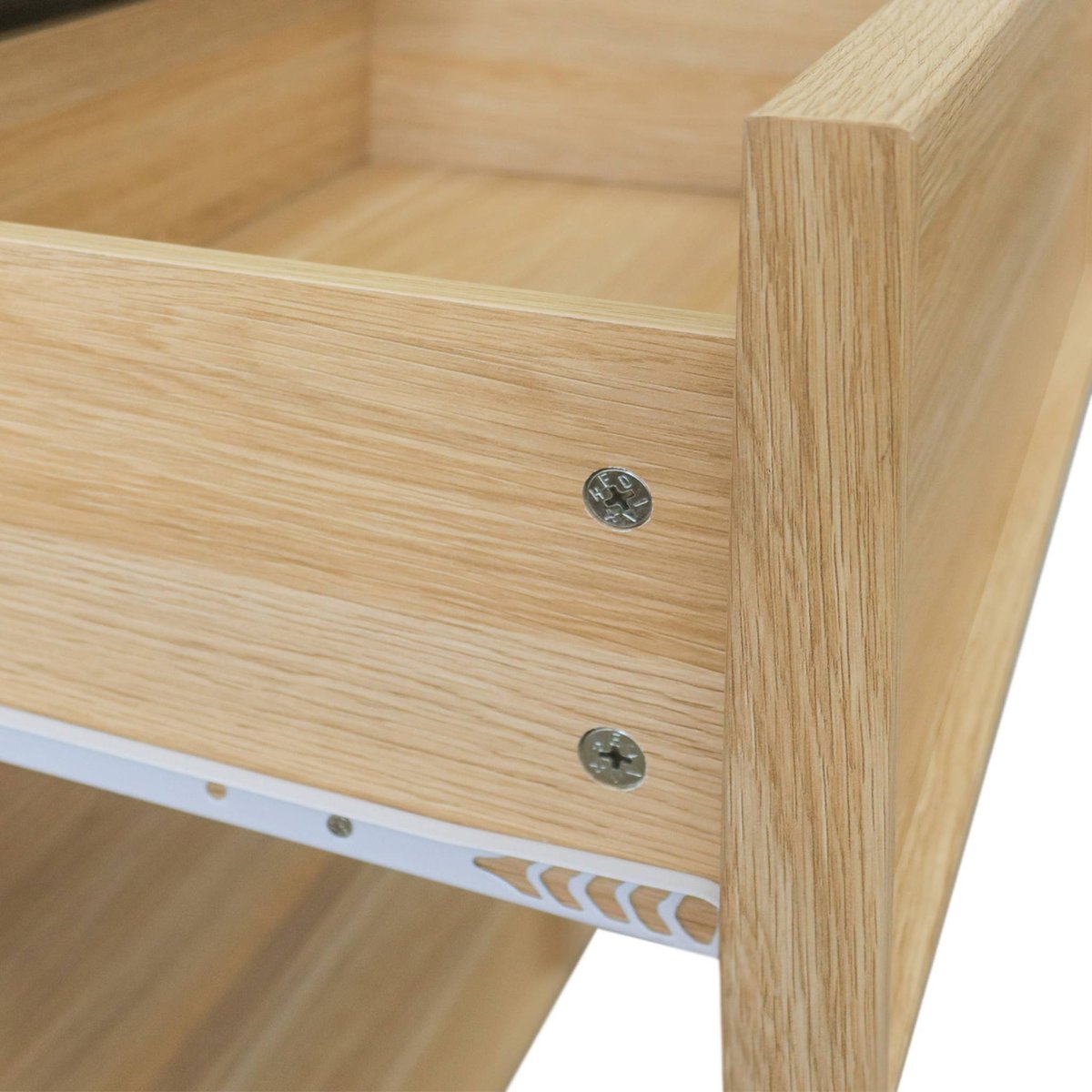 Commode de rangement décor bois 6 tiroirs KUBA naturel, SWEEEK