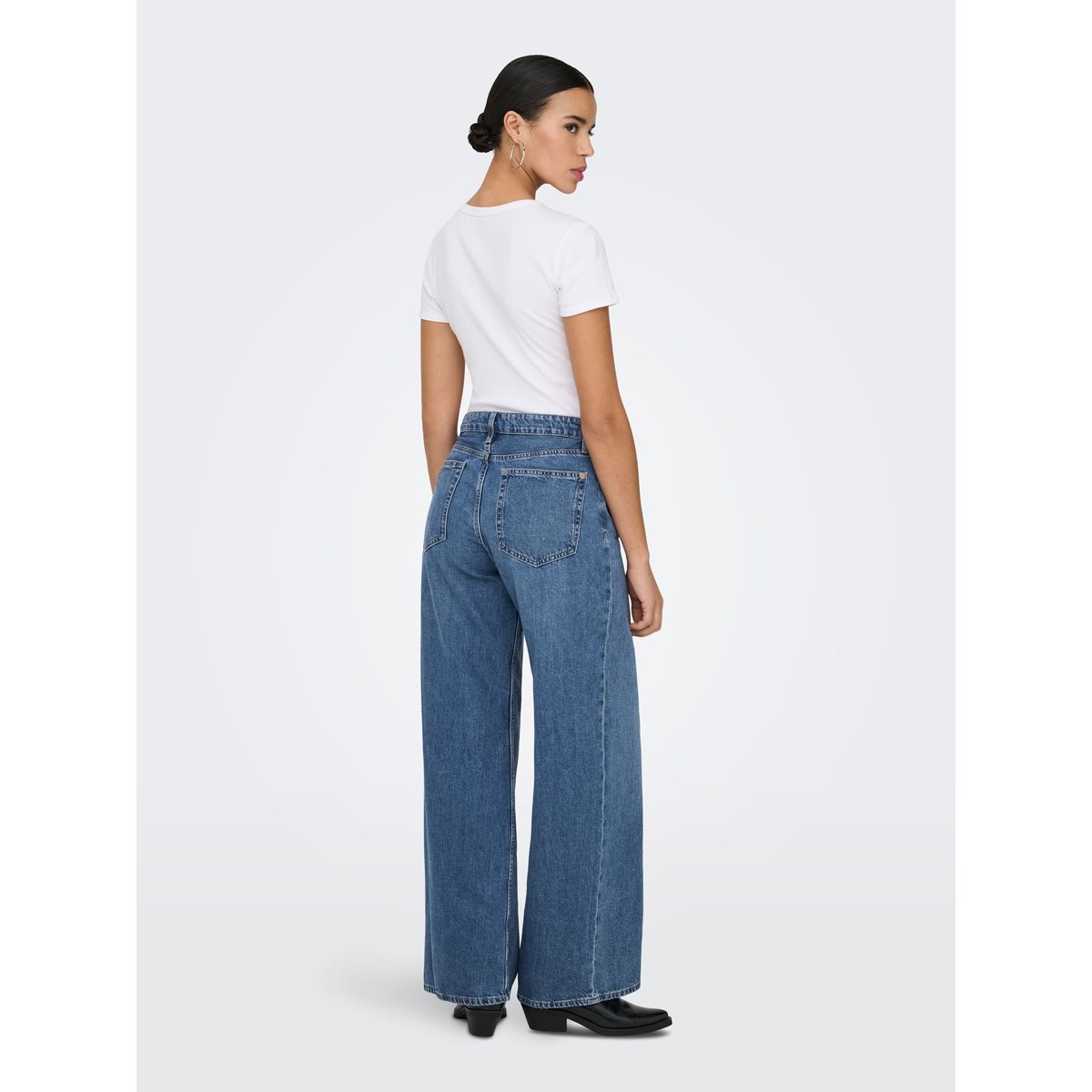 Jean À Jambe Large medium blue denim, ONLY