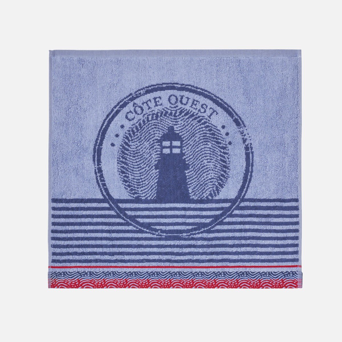 Essuie-mains éponge jacquard PHARE bleu, COUCKE