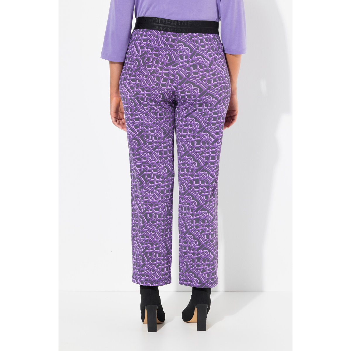 Pantalon Sienna à jambe droite asphalte, ULLA POPKEN