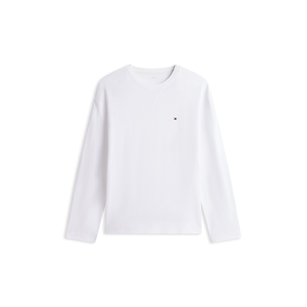 Waffle Knit Long Sleeve Pyjama Set white/checked, TOMMY HILFIGER