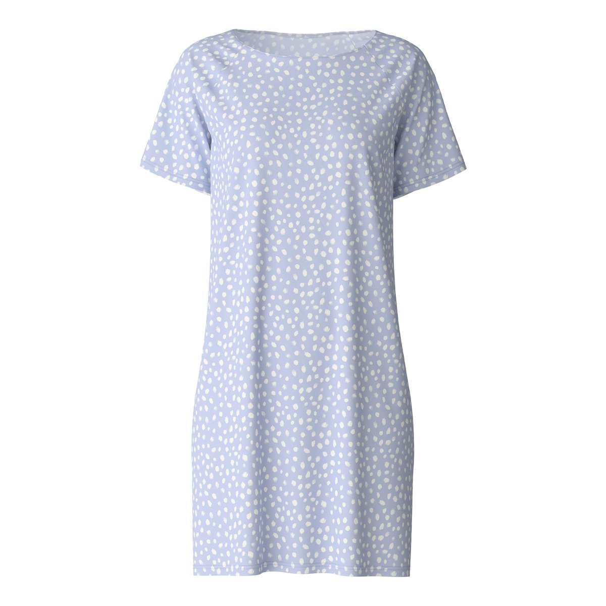 Chemise de nuit manches courtes Coton FAVOURITES SLEEP bleu harmonie, CALIDA