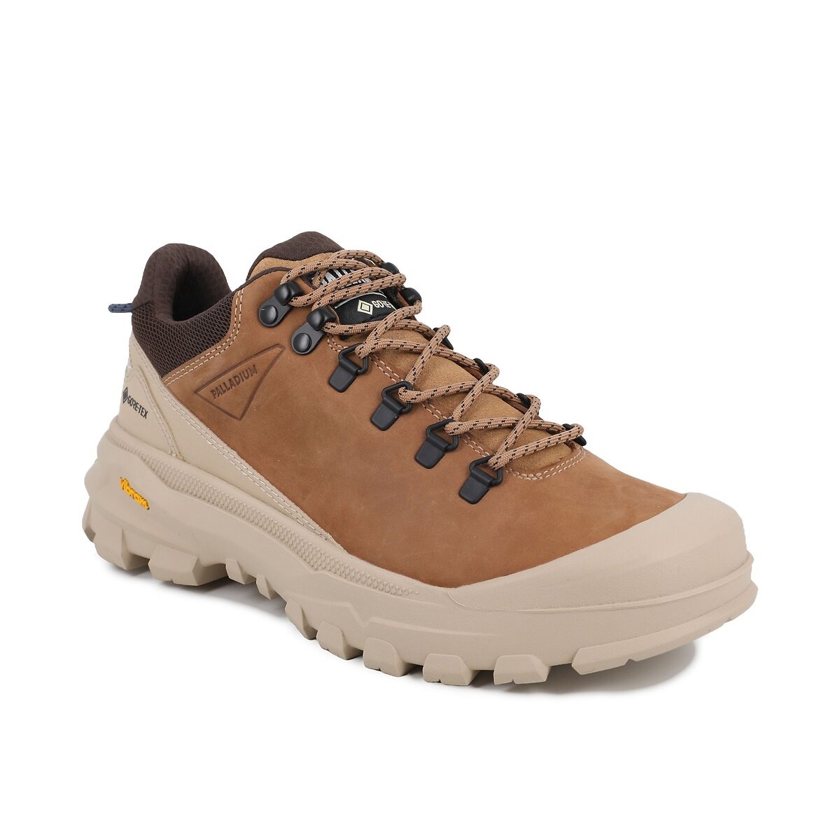 Baskets Pallarider Lo GTX semelle Vibram waterproof camel, PALLADIUM