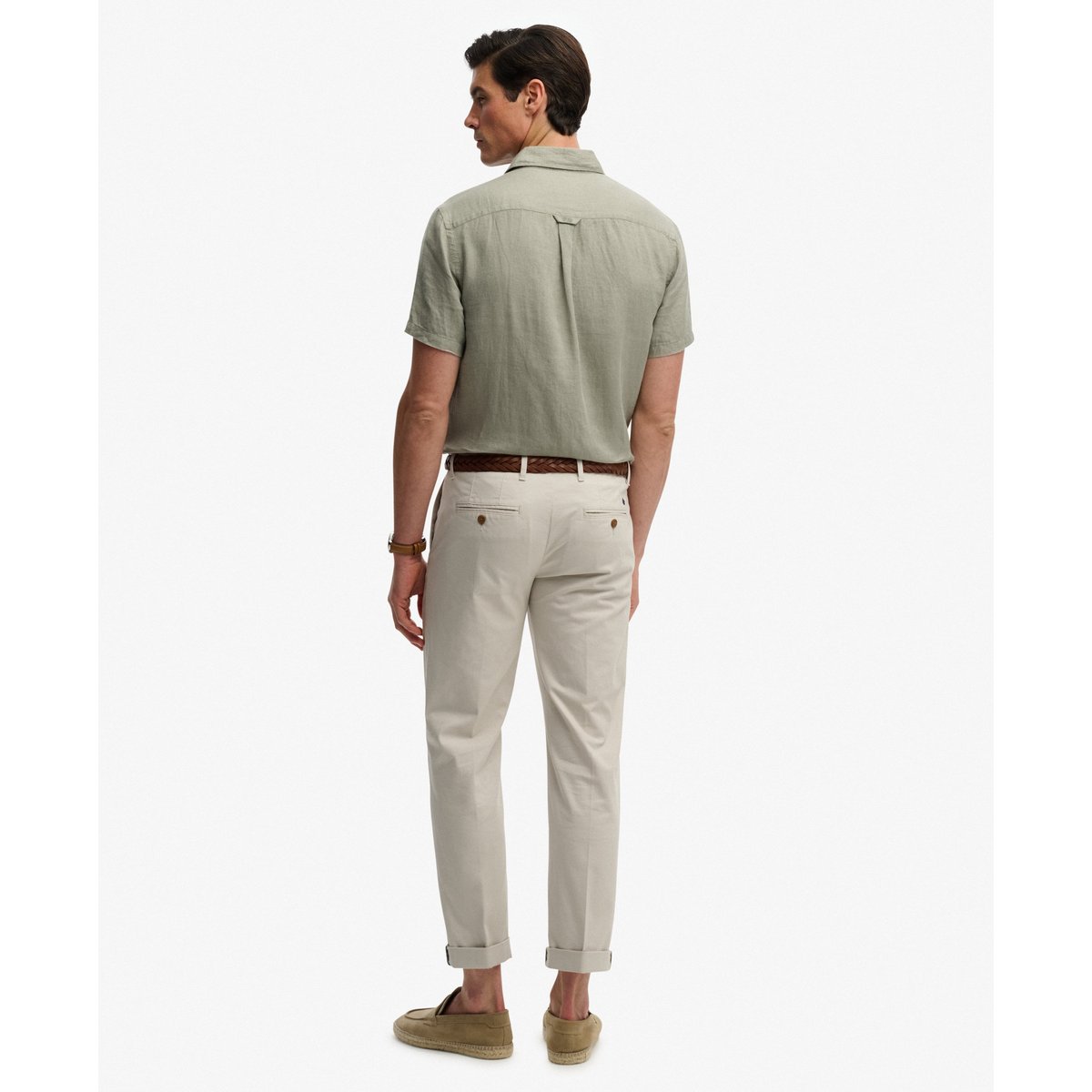 Chino Premium coupe classique gris jour de pluie, SUPERDRY