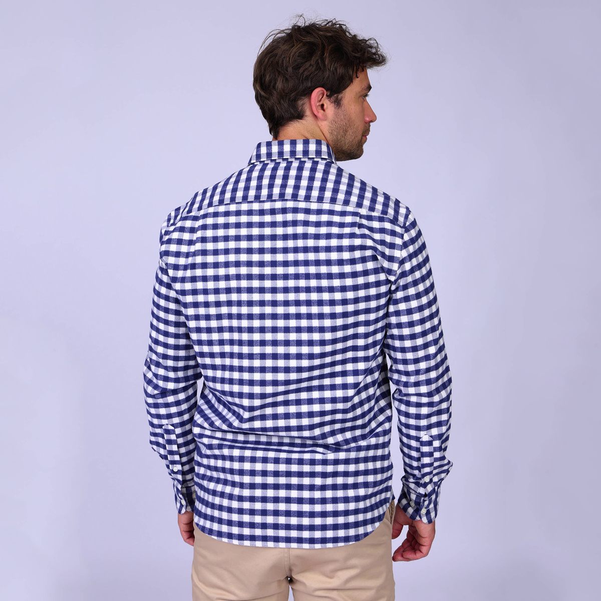 Chemise vichy bleu marine, MISE AU GREEN