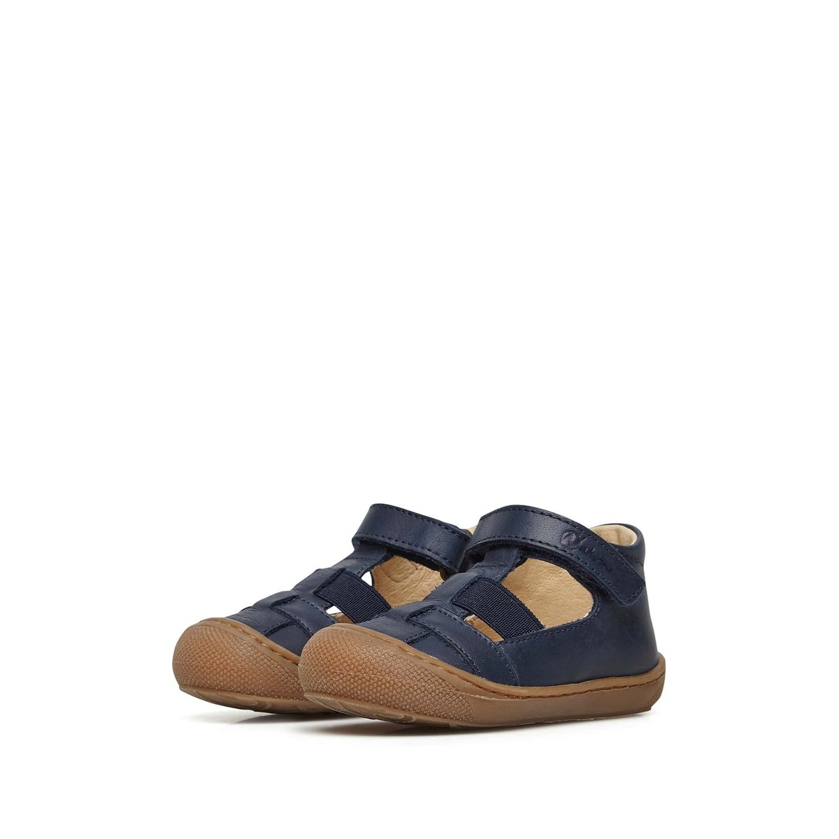 Sandales semi-fermée avec empiècement élastique LANGEN marine, NATURINO