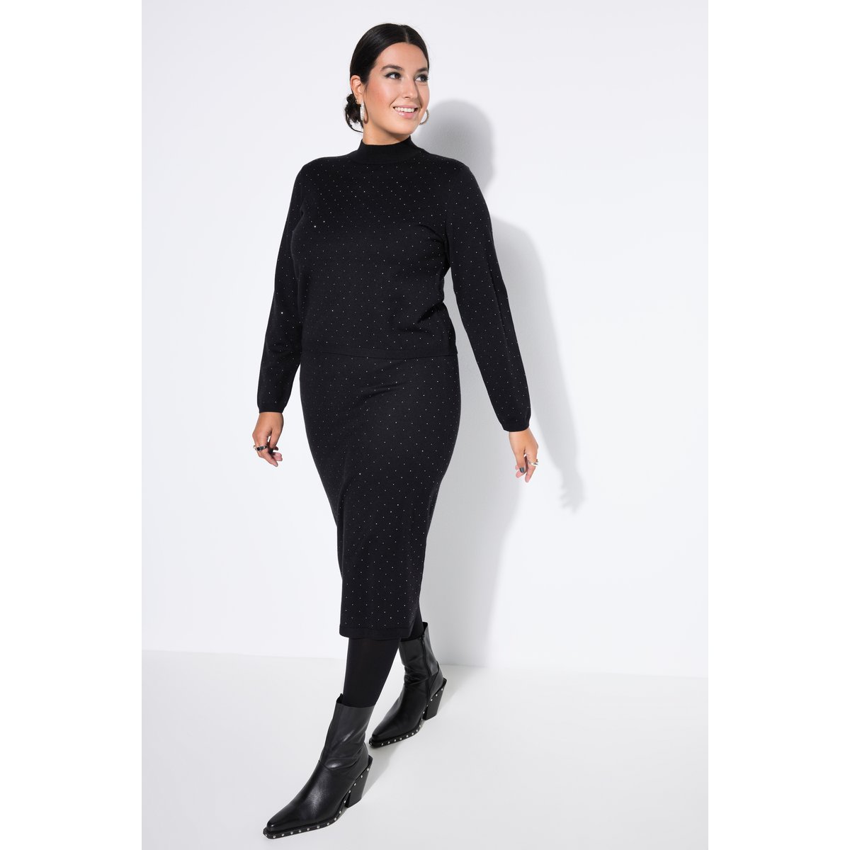 Pull coupe Boxy Shape noir, STUDIO UNTOLD