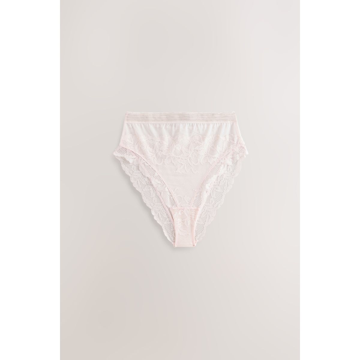 Culotte échancrée en dentelle, lot de 2 noir/crème, NEXT