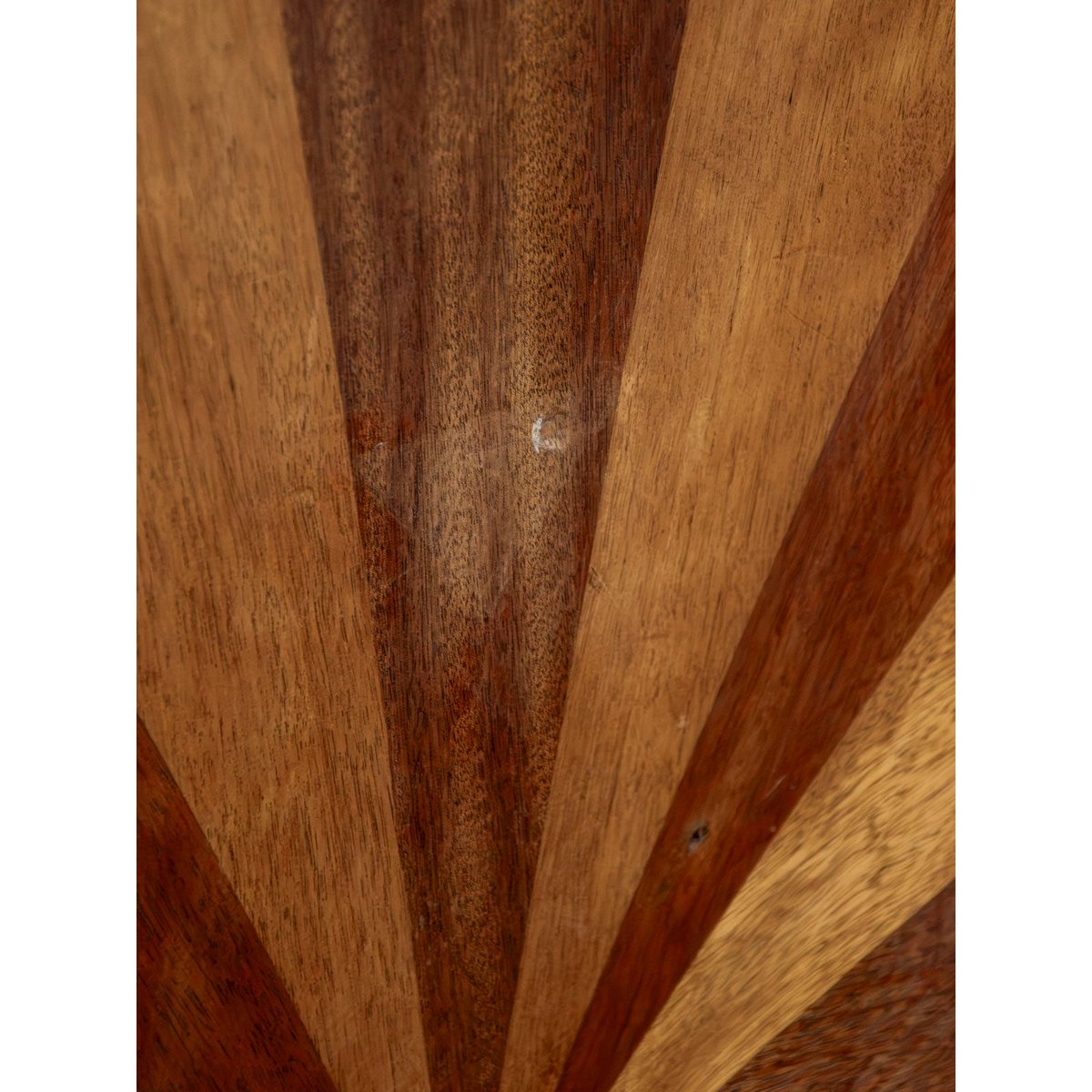 Armoire encoignure en bois marqueté Magda N°732 - Bon état bois clair, DEBONGOUT