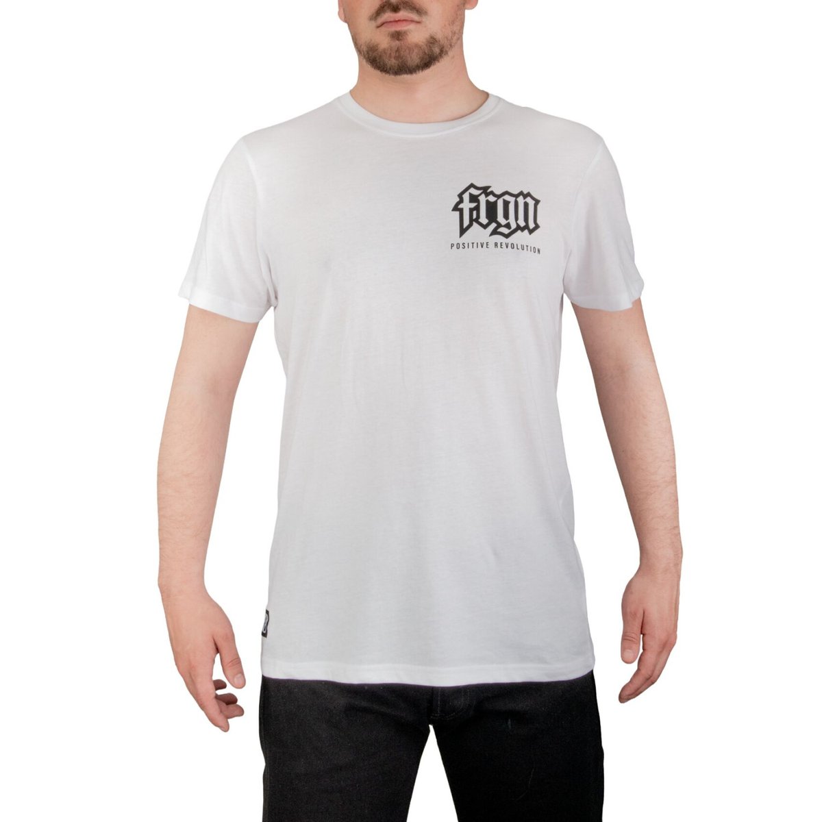 Tee shirt en coton BONY blanc/noir, FREEGUN
