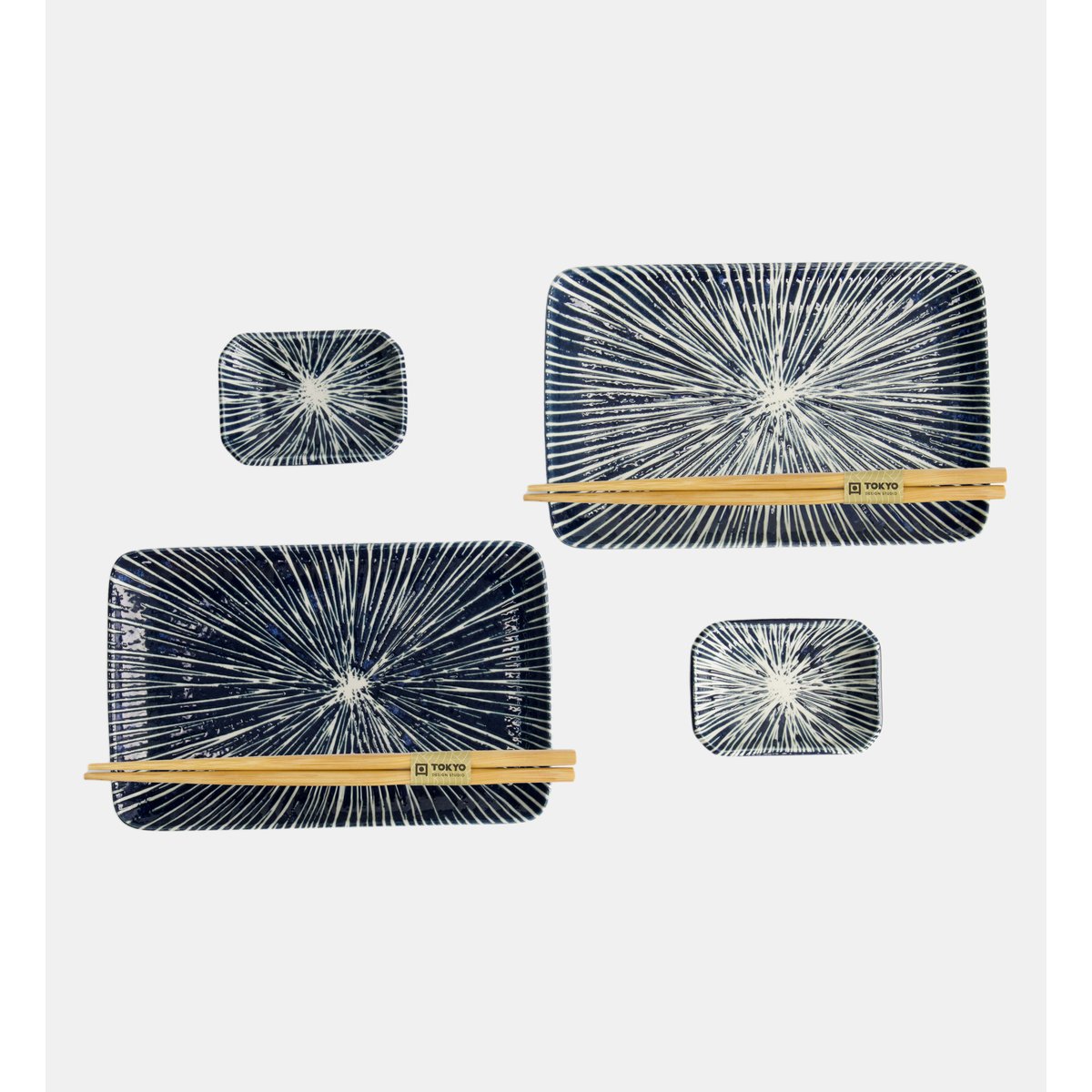 Coffret service sushi - 6 pièces bleu, TOKYO DESIGN STUDIO