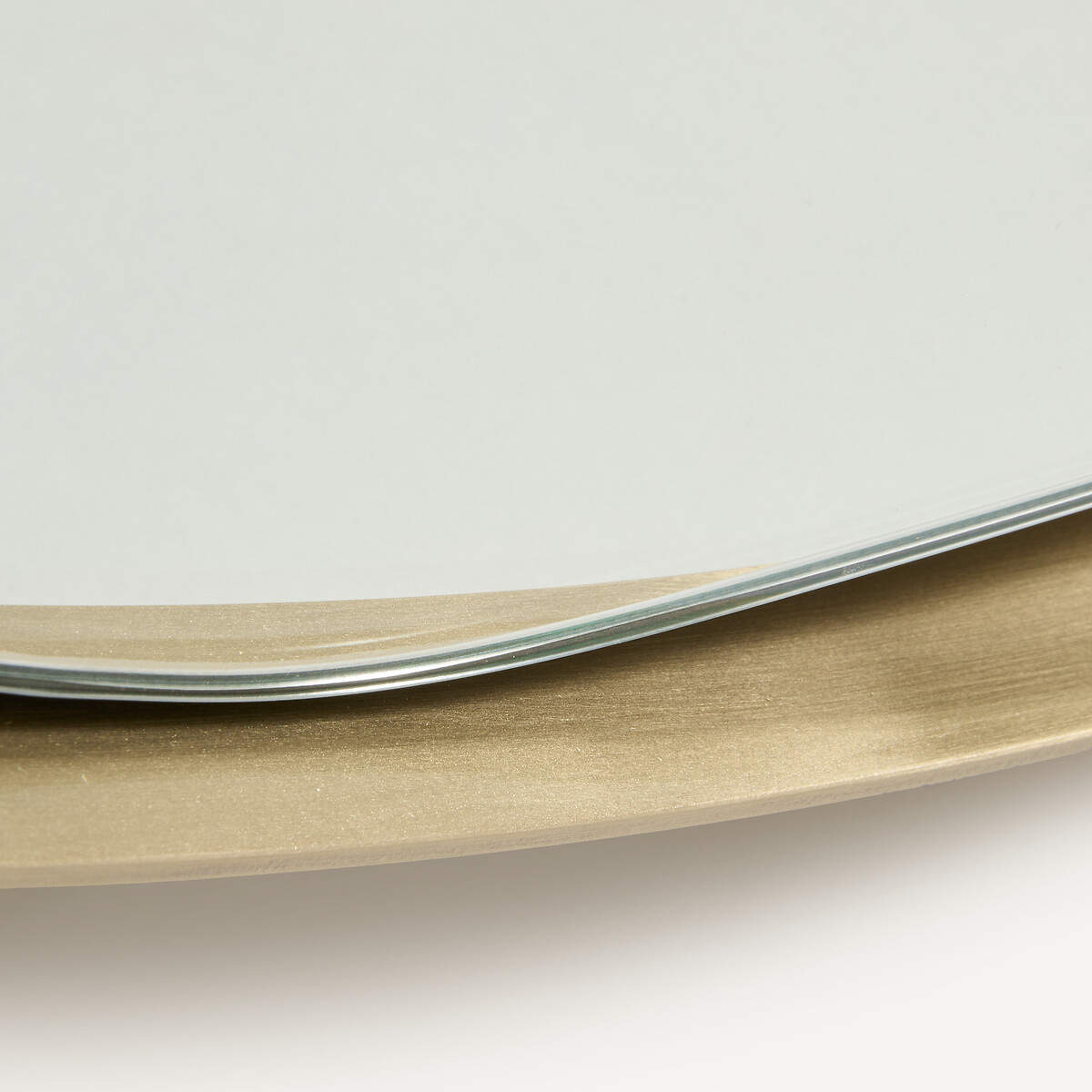 Miroir ovale en inox brossé, hauteur 76 cm, AVOLA champagne, AM.PM