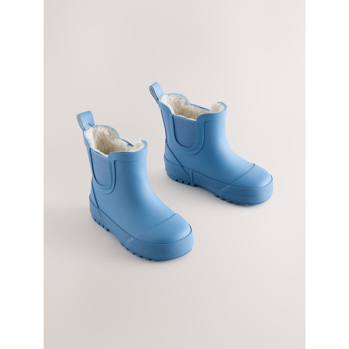 Bottines en caoutchouc avec doublure chaude bleu, NEXT