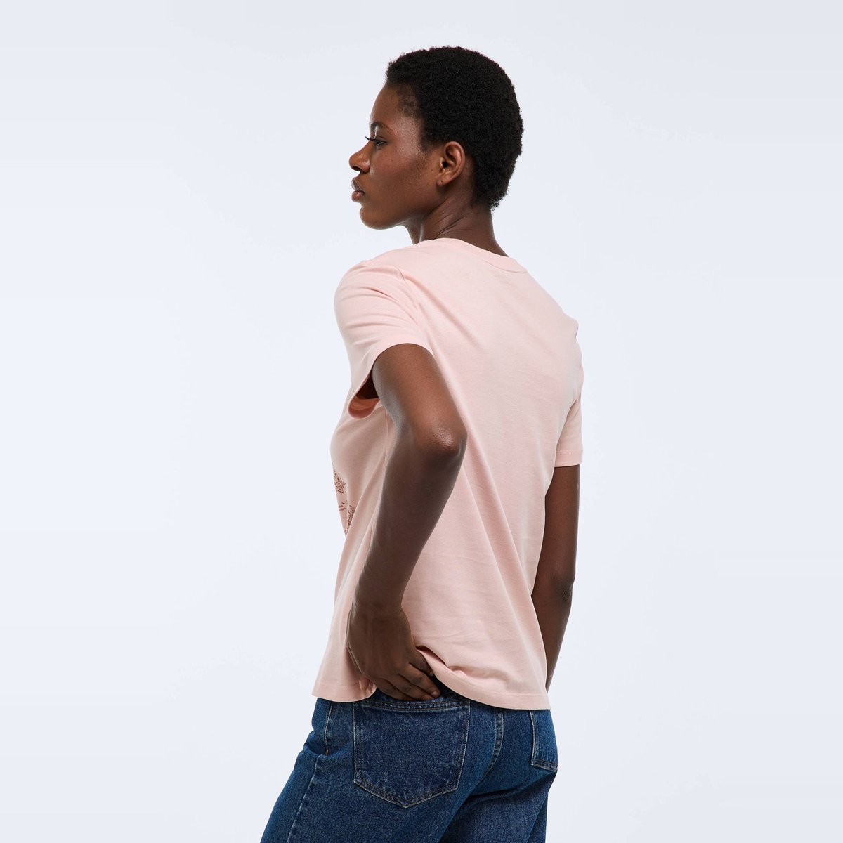 T-shirt à manches courtes avec imprimé placé gambas, MONOPRIX
