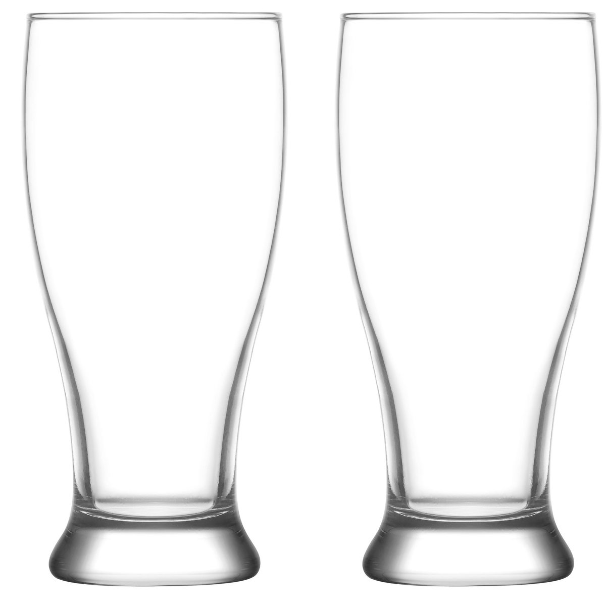 Set de 2 verres à bière en verre 56,5cl transparent, WADIGA