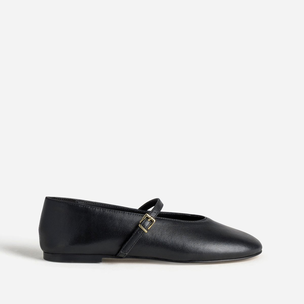 Ballerine en cuir BERANGERE noir, ERAM