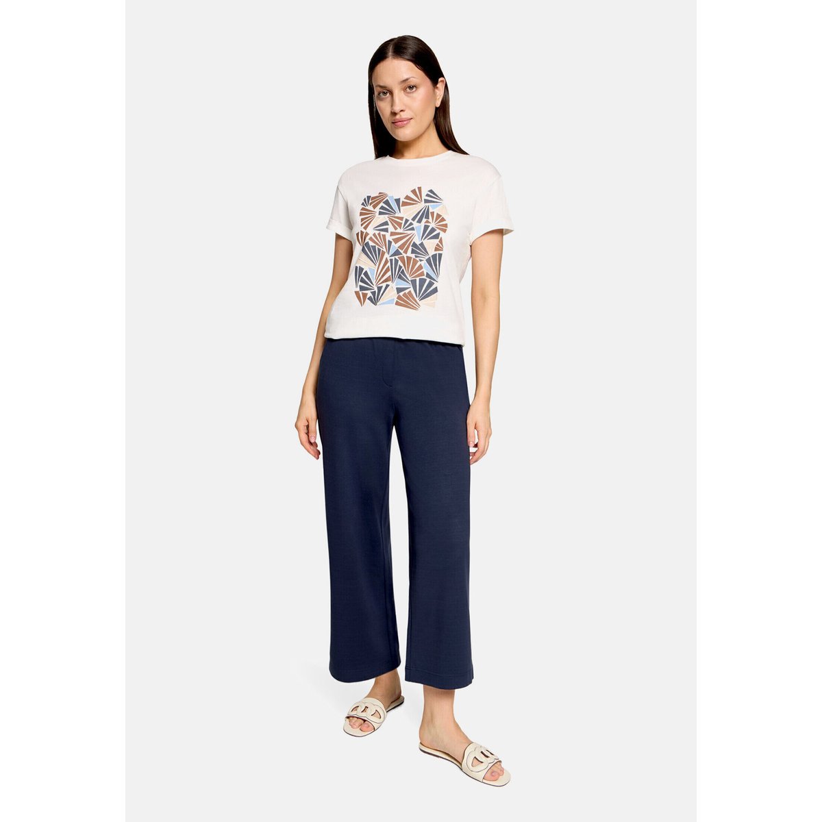 Jupe-culotte à taille élastique navy blue, BETTY & CO
