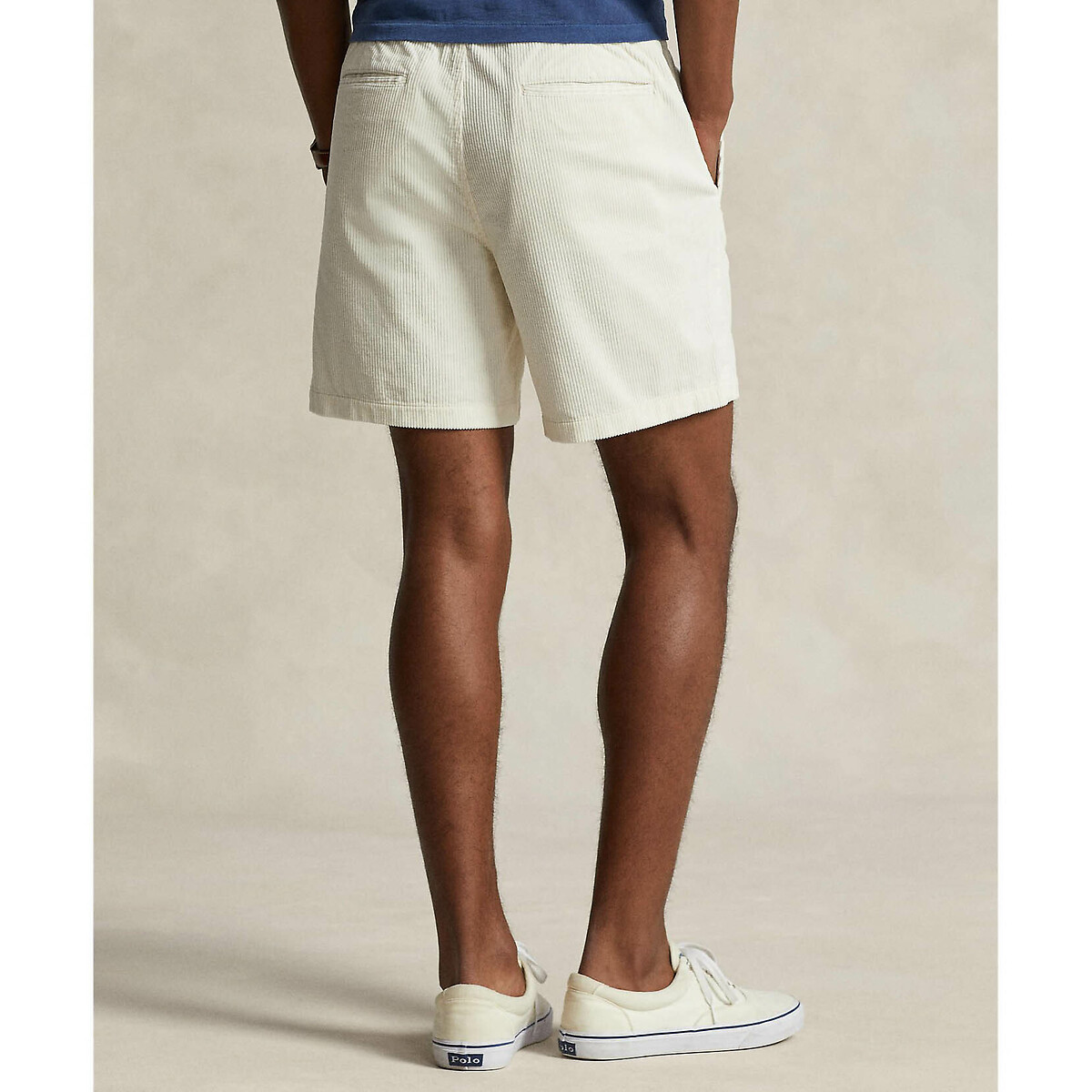 Short Polo Prepster en velours 15,2 cm blanc, POLO RALPH LAUREN