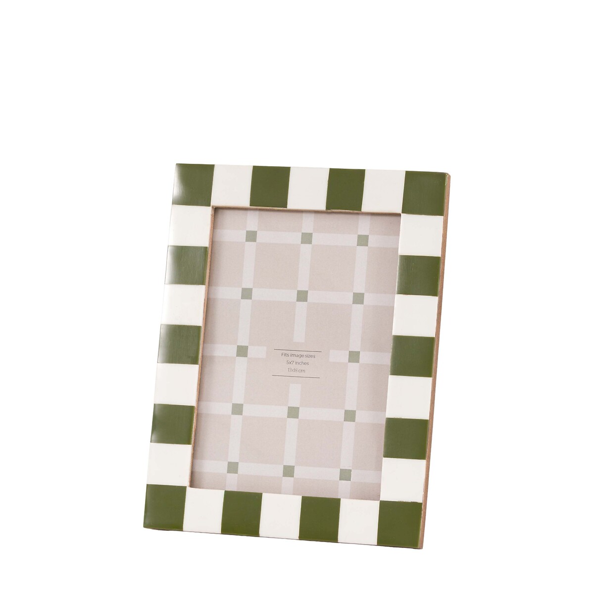 5x7" Caino Checkerboard Photoframe green, ÉDITÉ