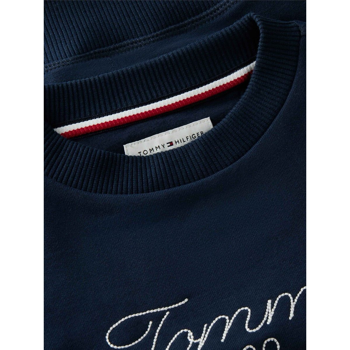 Sudadera con cuello redondo azul marino, TOMMY HILFIGER