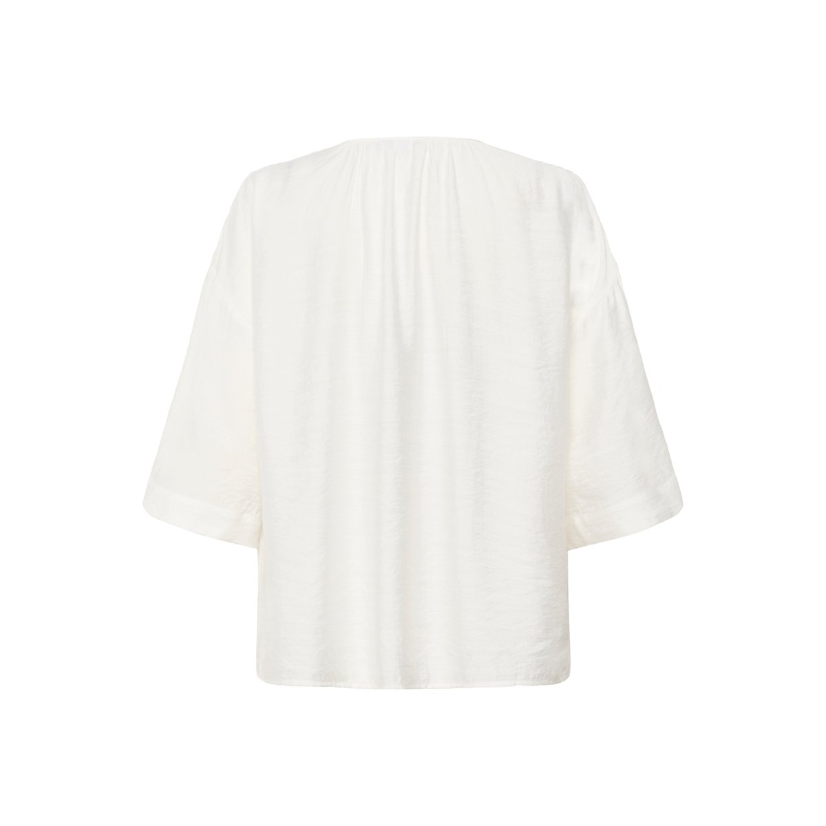 Blouse with long sleeve blanc chalk, KAFFE