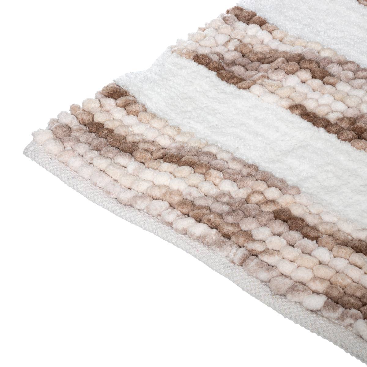 Tapis de bain effet velours NATURAL gris, 5FIVE SIMPLY SMART