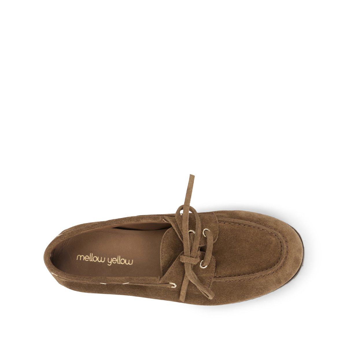 Derby en cuir BARNABE taupe, MELLOW YELLOW