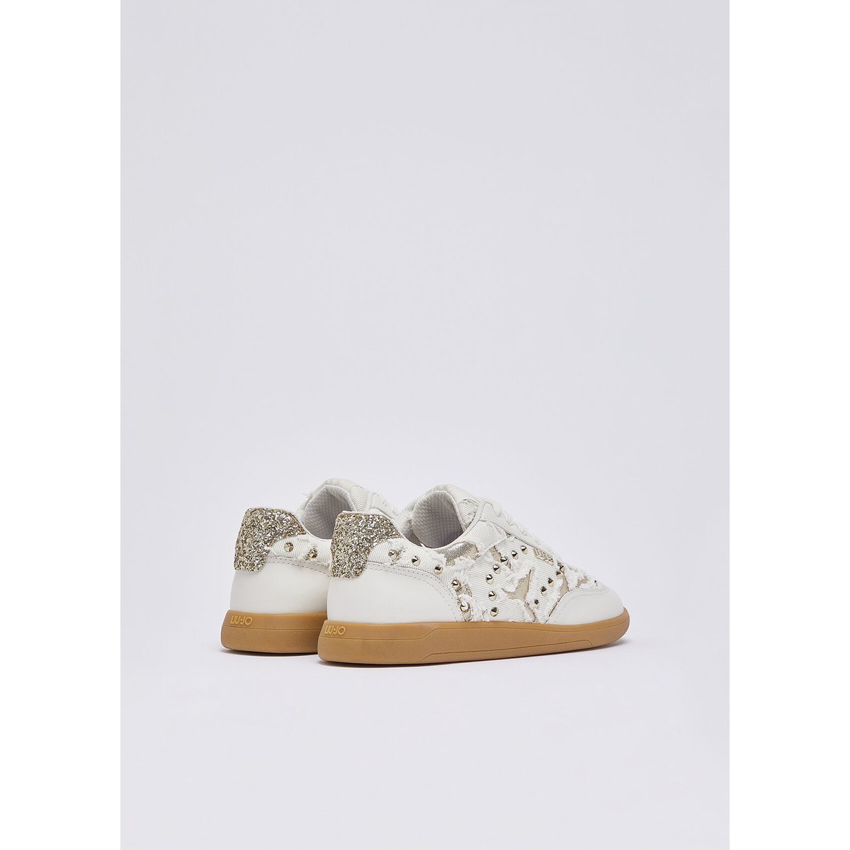 Sneakers avec clous blanc lait, LIU JO