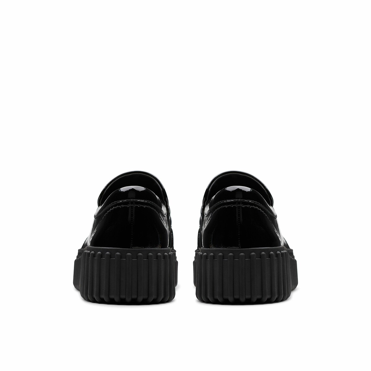 Mocassins en cuir verni Torhill noir verni, CLARKS