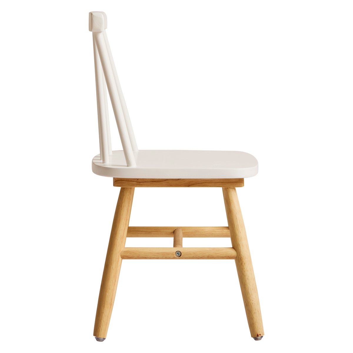 Lot de 2 chaises pour enfants, bois massif, NESNA blanc, NORDLYS