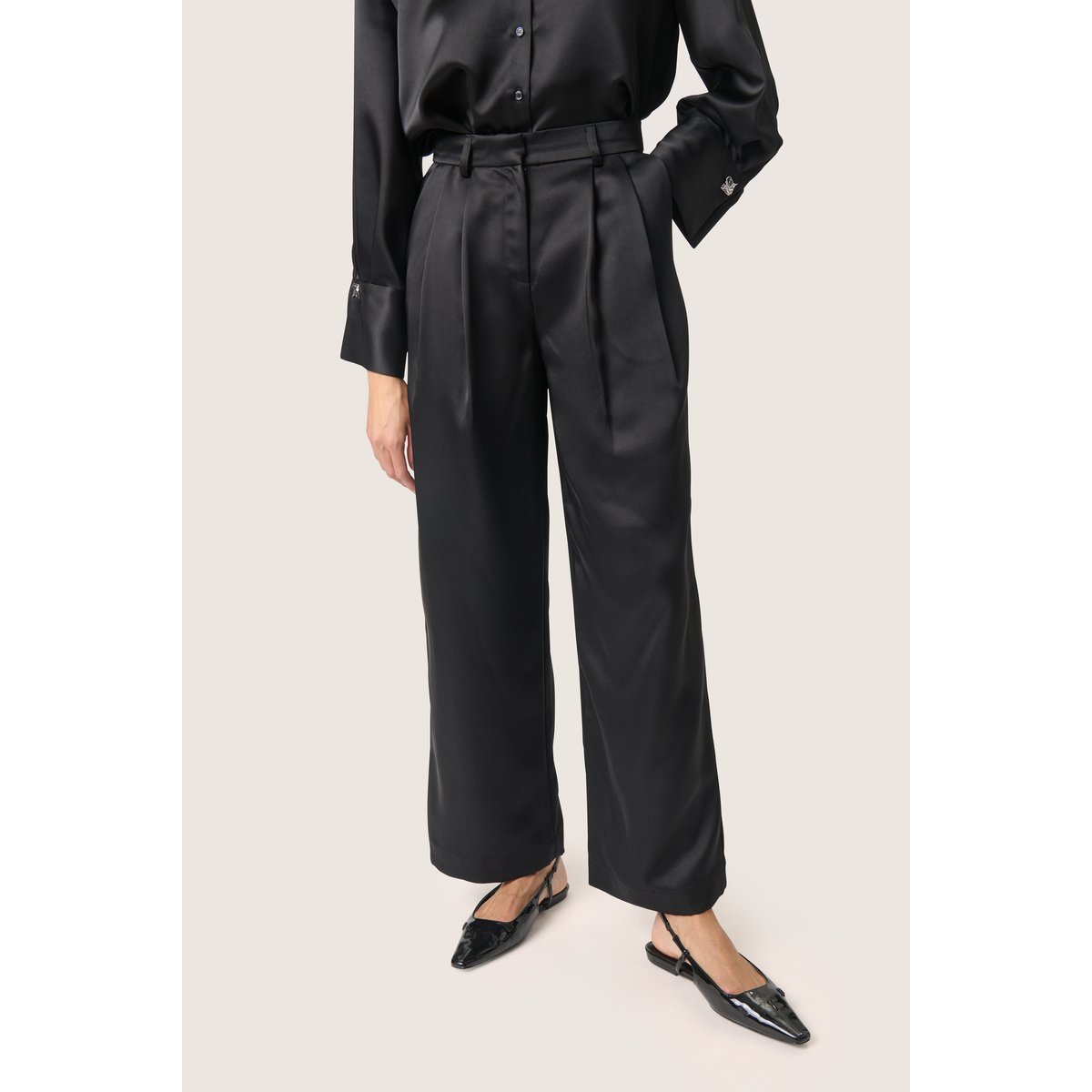 Pantalon de costume noir, SOAKED IN LUXURY