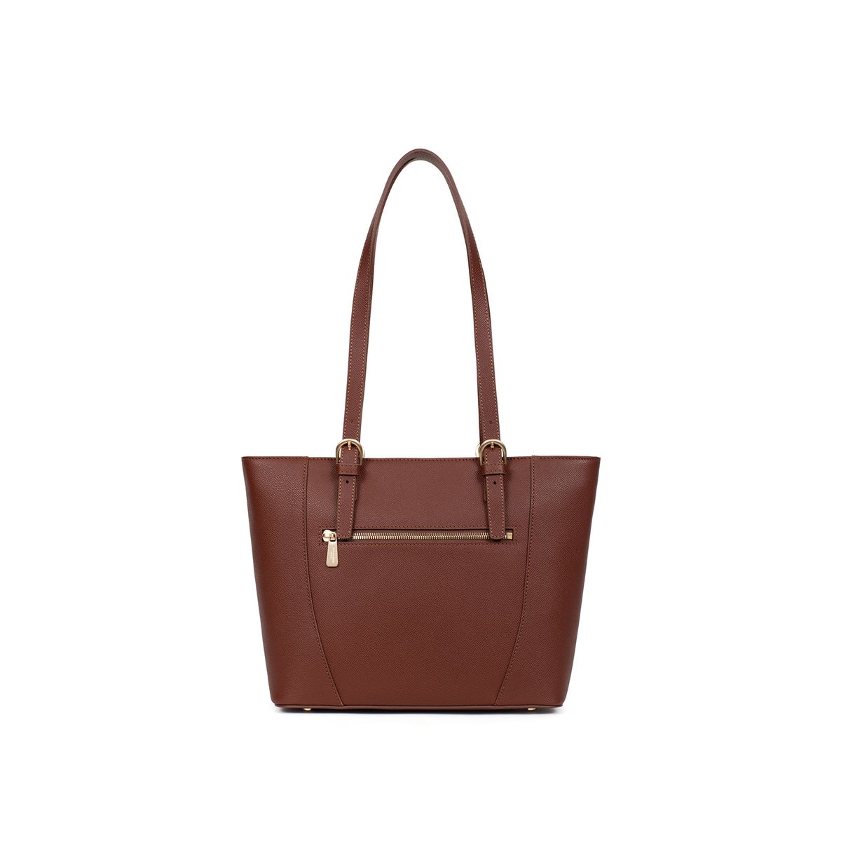 Sac cabas porté épaule AUDE marron, HEXAGONA