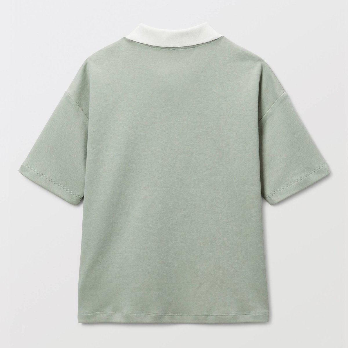 Polo manches courtes uni en coton BIO GOTS agave, MONOPRIX