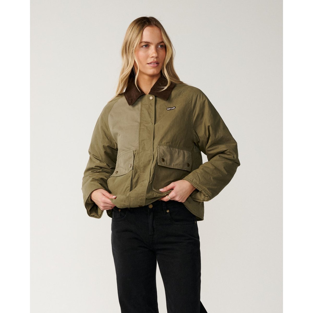 Veste Bossa NOVA Waxed Chore military green, RIP CURL