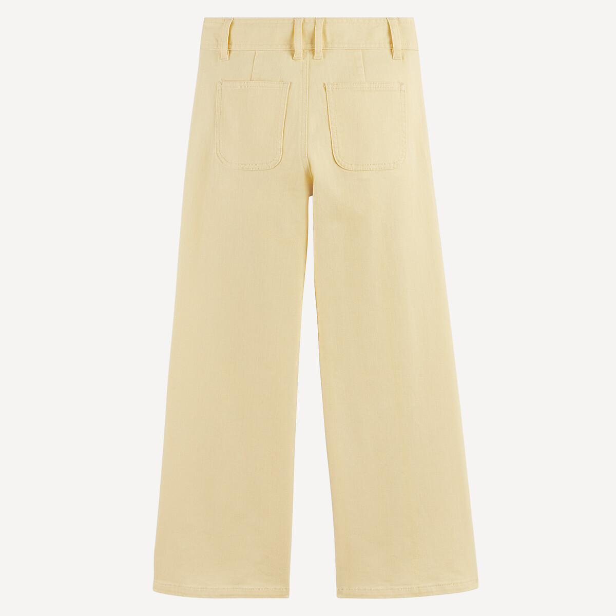 Pantalon large en twill jaune, LA REDOUTE COLLECTIONS