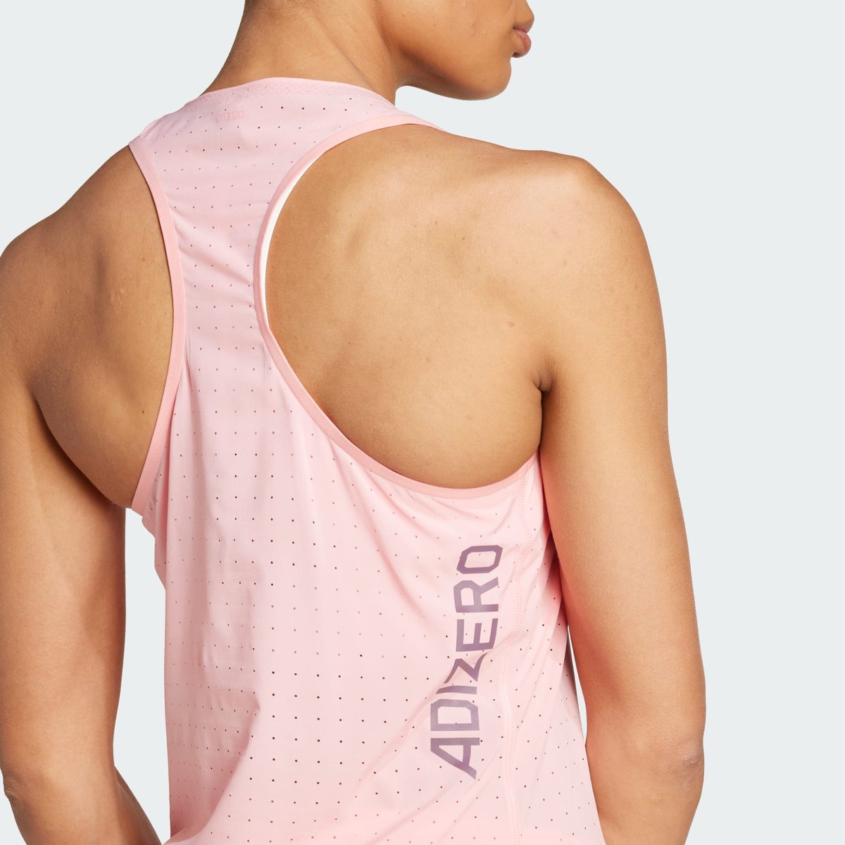 Débardeur de running Adizero semi pink spark, adidas Performance