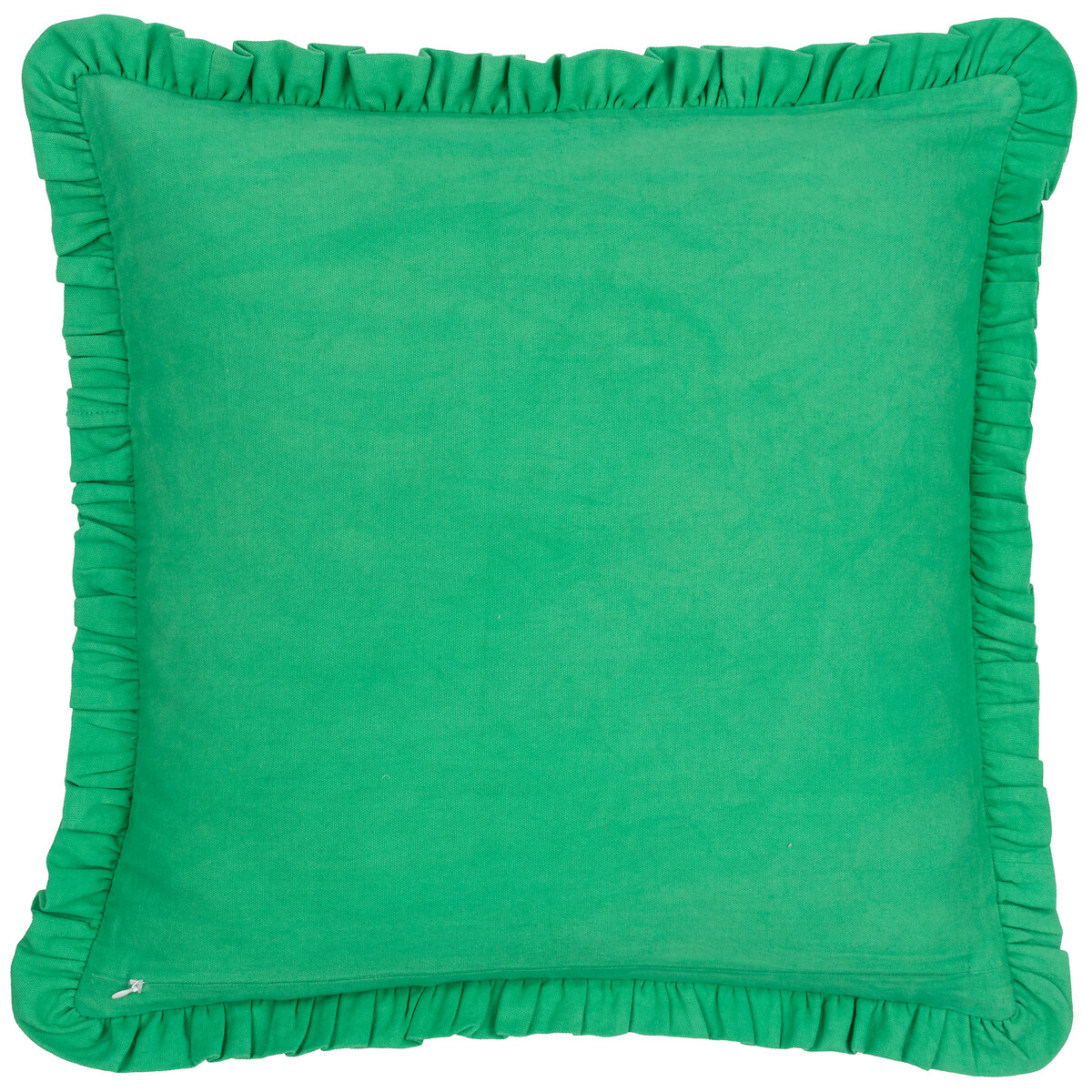 Clam Shells Cotton Scalloped Cushion green, FURN.