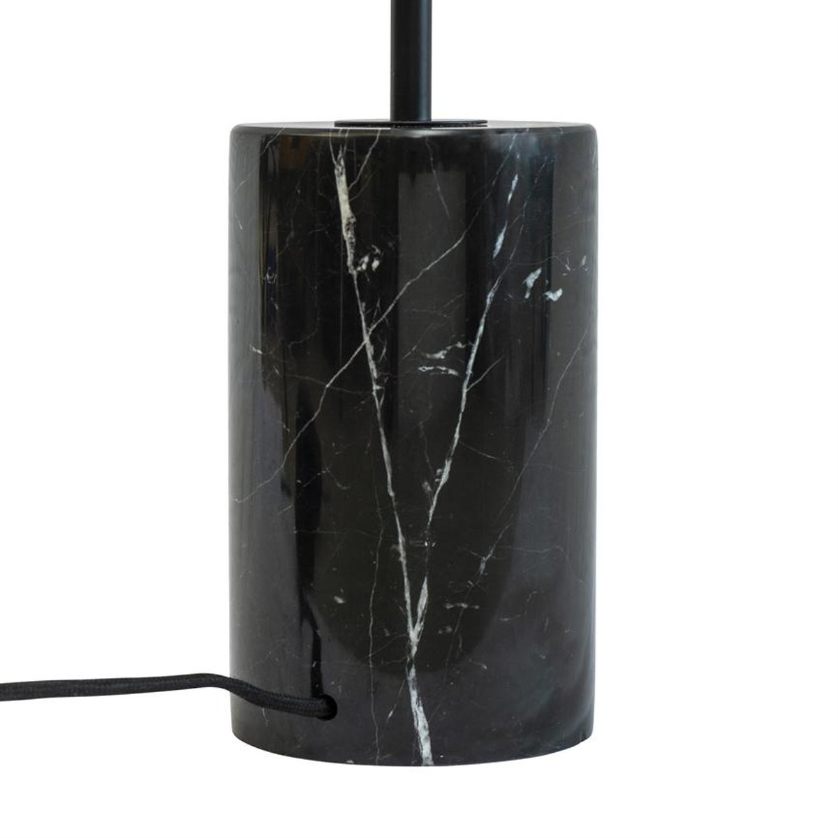 Lampadaire en Métal et Marbre MARBLE noir mat, DYBERG LARSEN