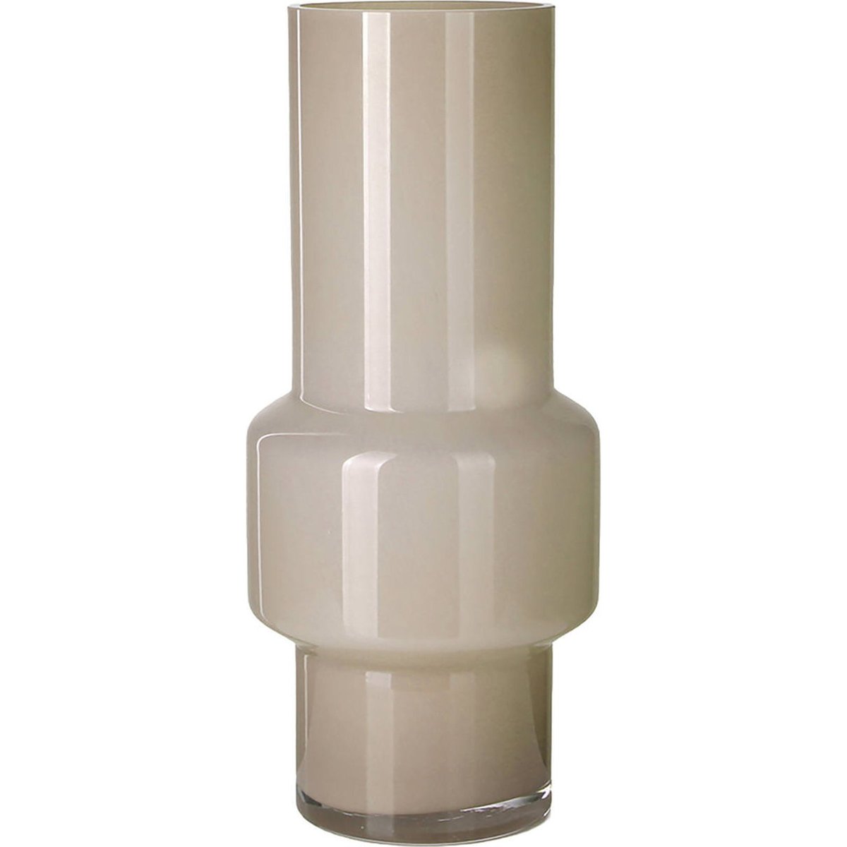 Vase en verre au design élancé beige, RECOLLECTION