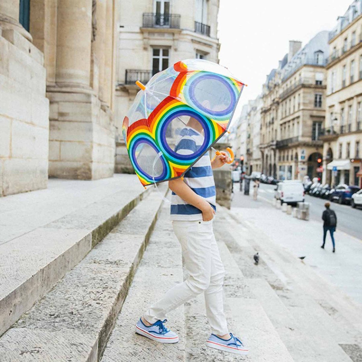 Parapluie transparent, Arc en ciel arc en ciel, SMATI
