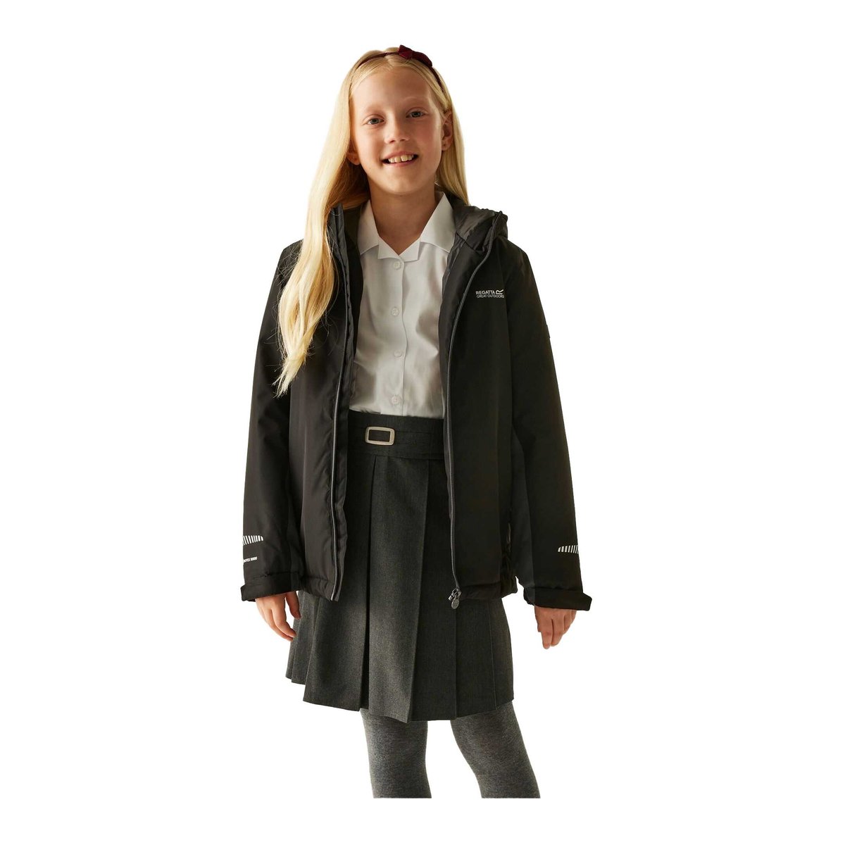 Veste imperméable isolante à capuche HURDLE noir, REGATTA