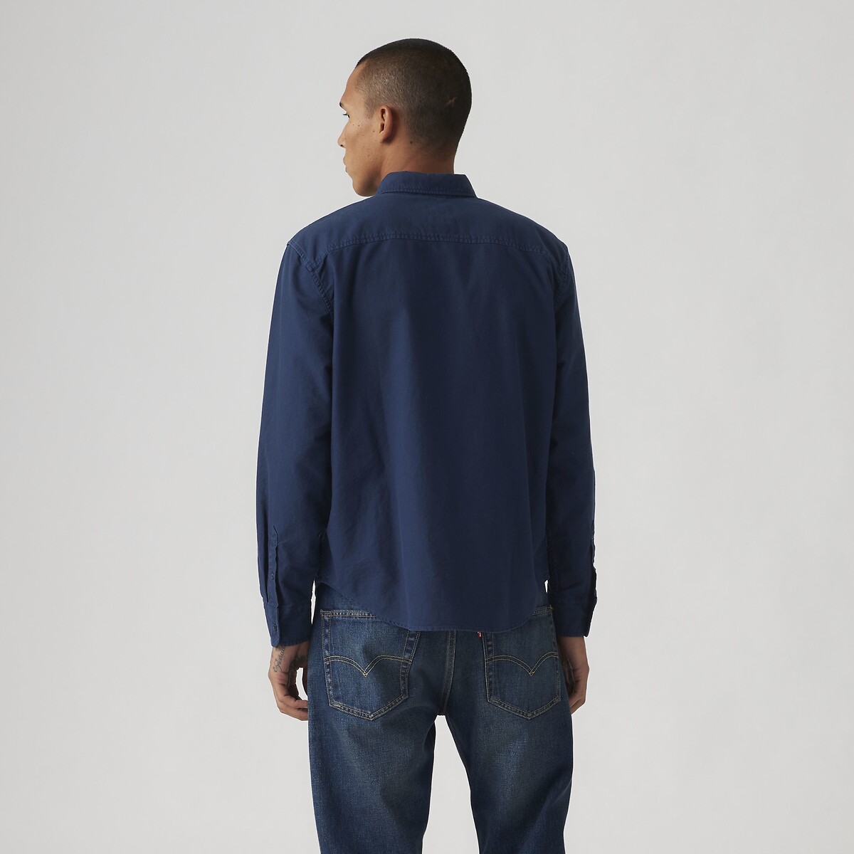 Chemise oxford relaxed col boutonné bleu foncé, LEVI'S