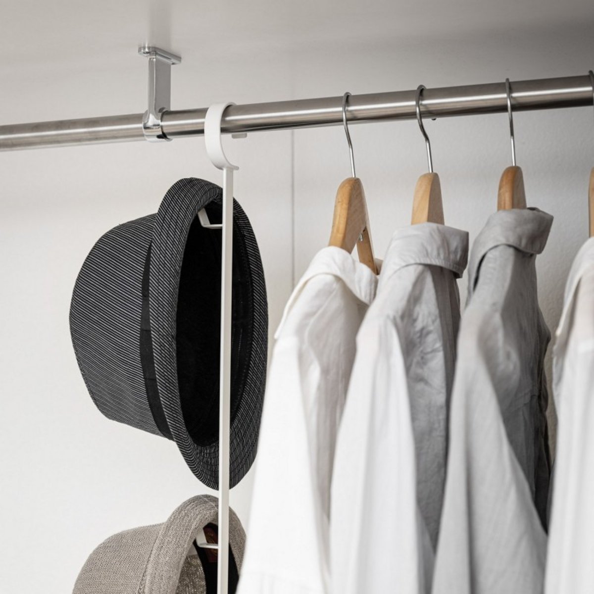 Optimiseur dressing tringle à suspendre Smart 2 blanc, YAMAZAKI