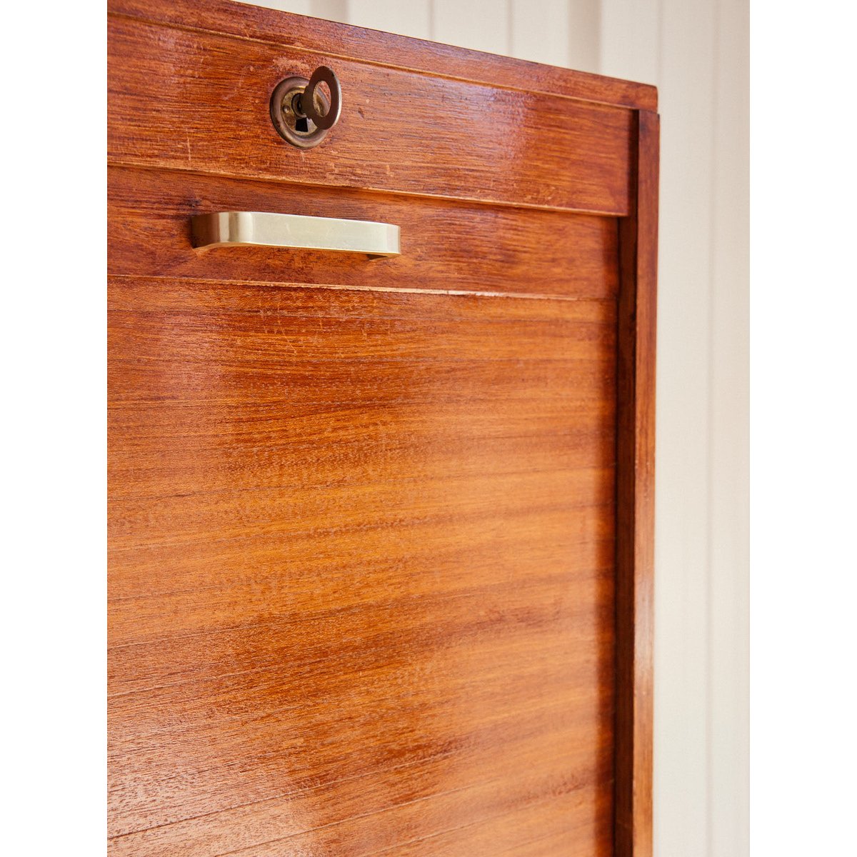 Double classeur vintage en bois verni Fernand N°401 - Bon état bois foncé, DEBONGOUT